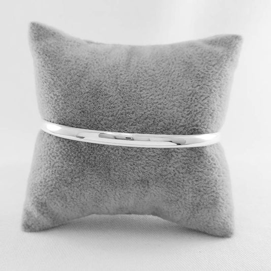 5mm Round Sterling Silver Bangle 