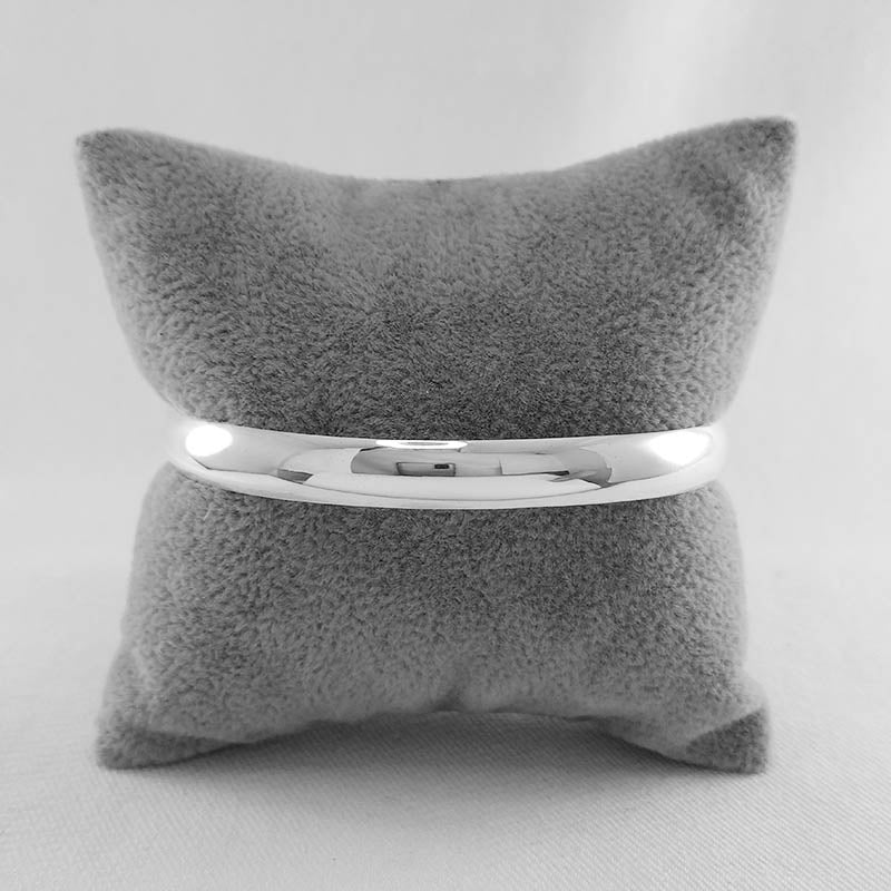 Thick Sterling Silver Bangle - 8mm thickness 
