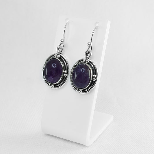Sterling Silver Amethyst Earrings