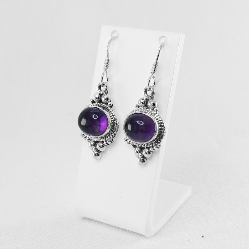 Sterling Silver Amethyst Earrings