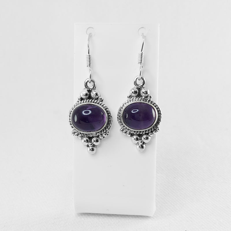 Sterling Silver Amethyst Earrings