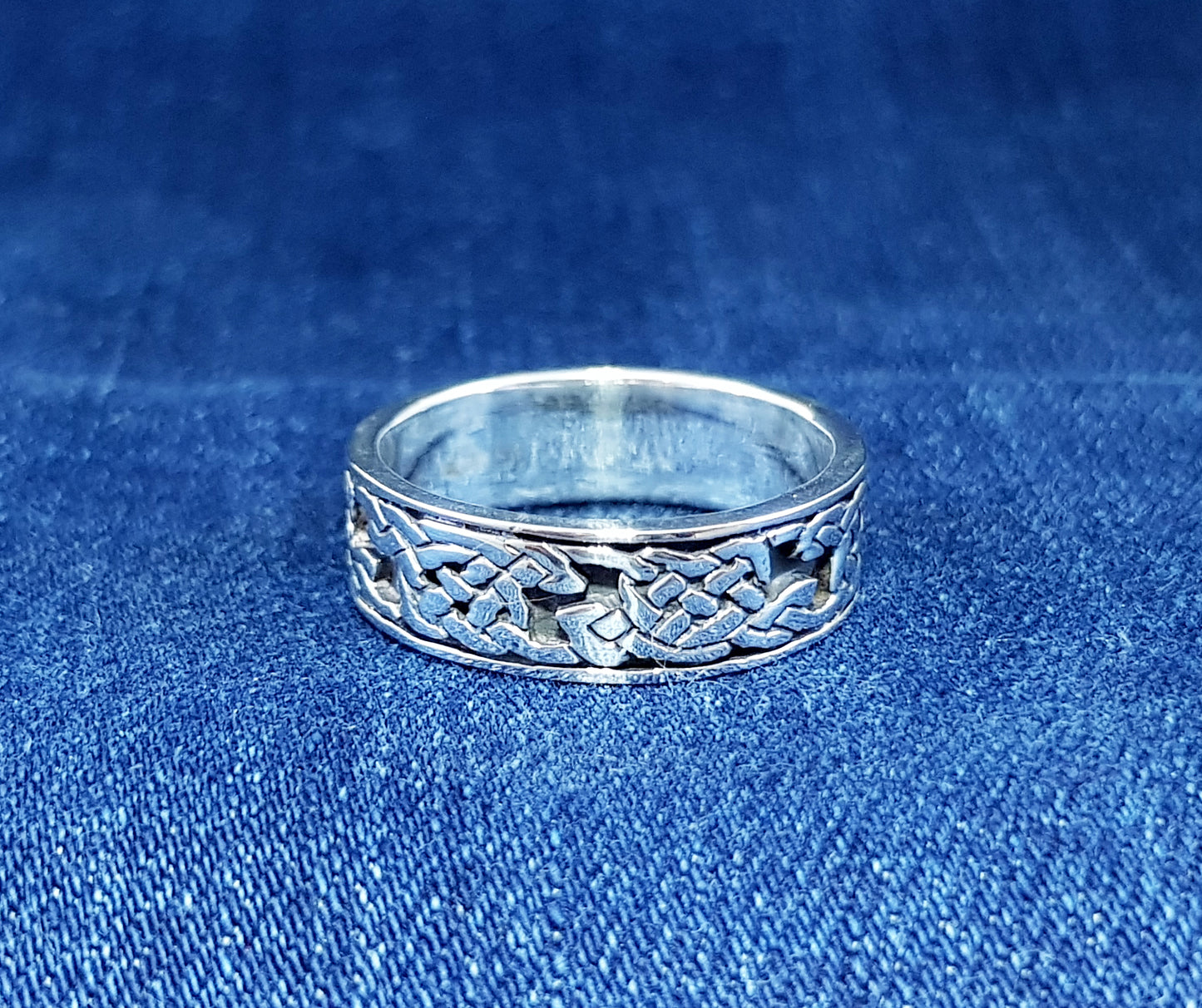 Sterling Silver ring with an Intricate Celtic Pattern