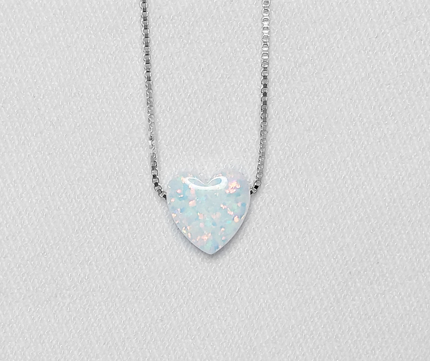 Crushed Opal Necklace - Sterling Silver