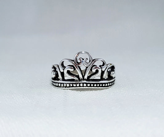 Sterling Silver Crown Ring - Tiara