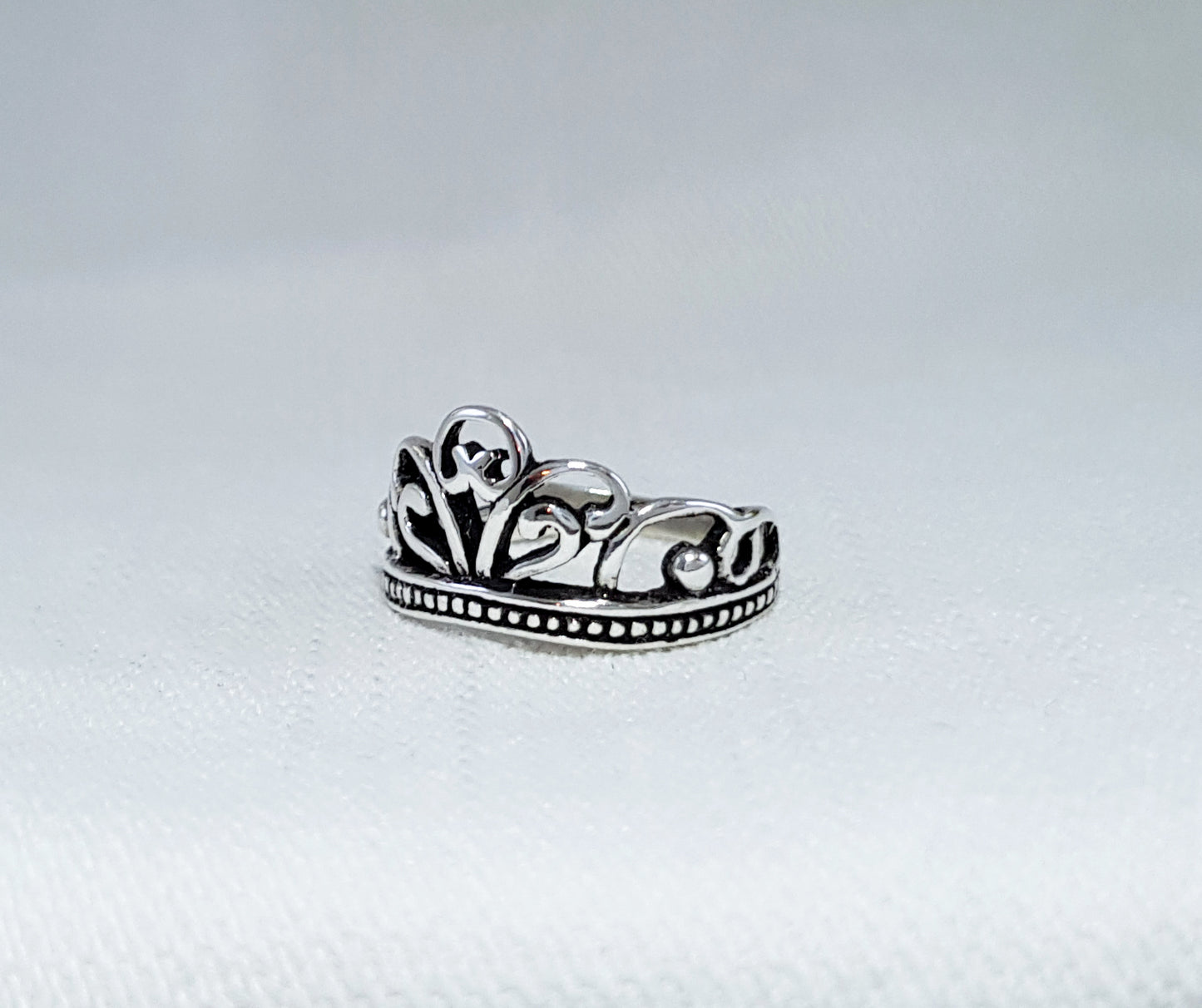 Sterling Silver Crown Ring - Tiara