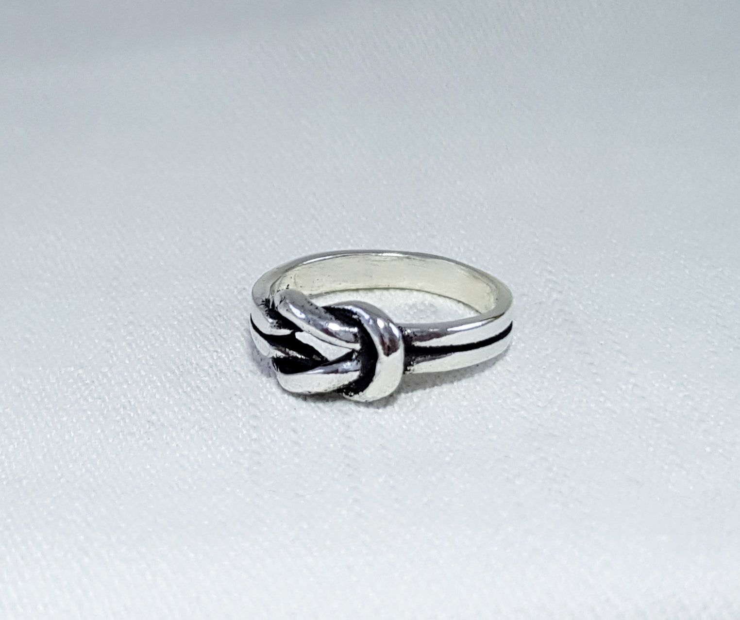 Sterling Silver love knot ring 