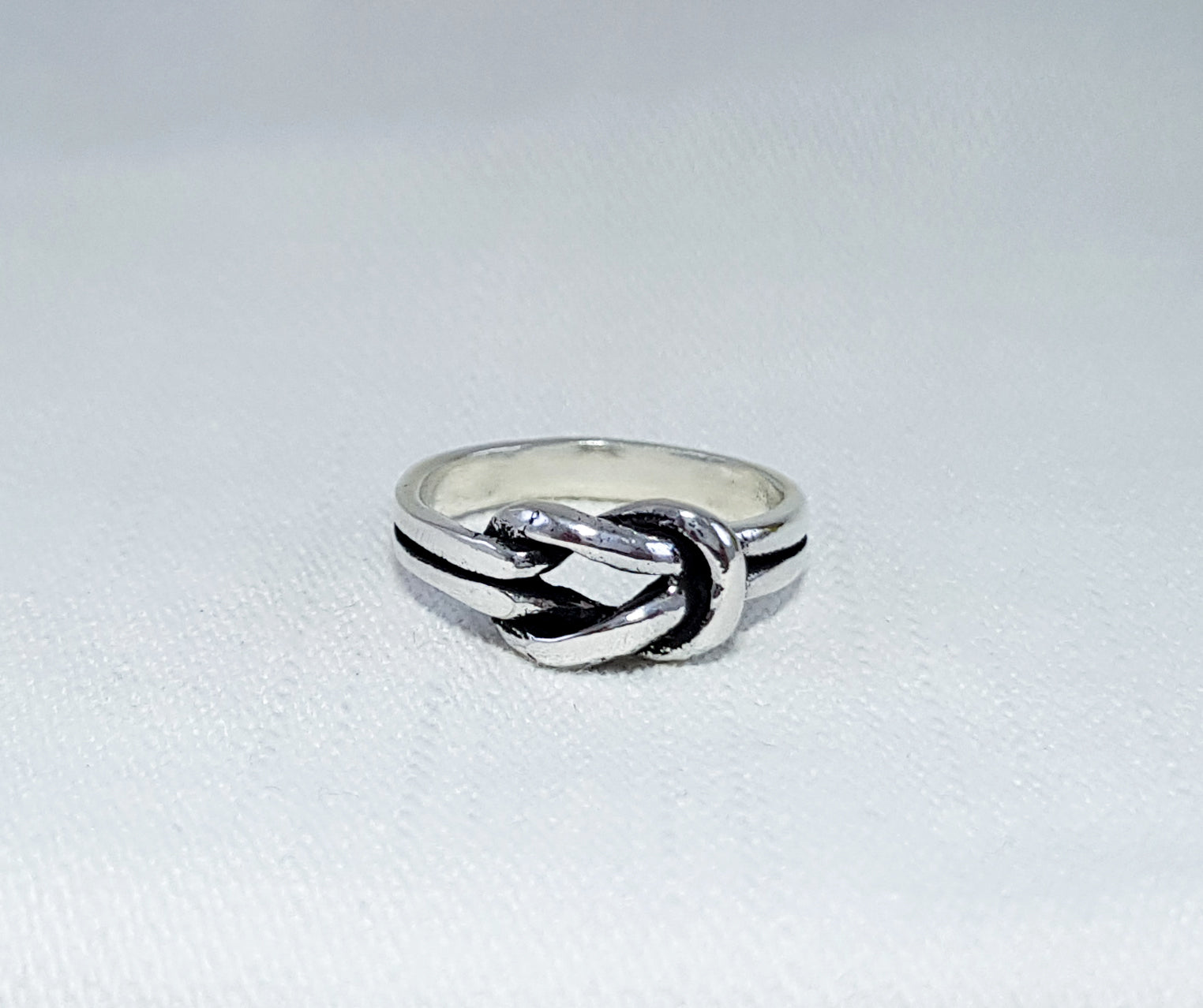 Sterling Silver love knot ring 