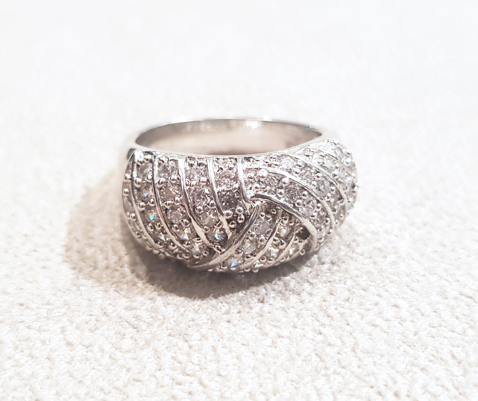 Sterling Silver Cubic Zirconia Ring