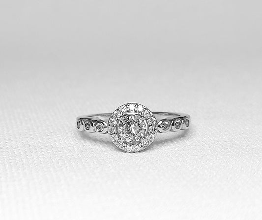 Sterling Silver Cubic Zirconia Ring