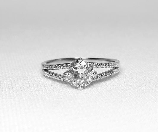 Sterling Silver Cubic Zirconia Ring