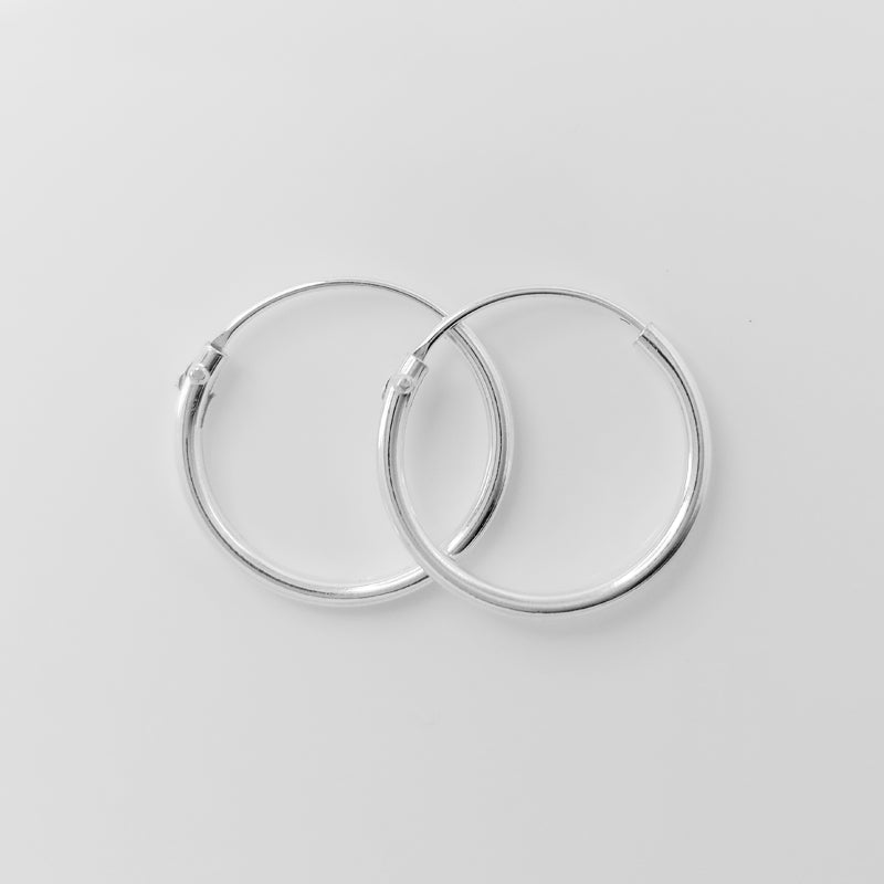 Sterling Silver Sleeper Earrings - 1,2mm Thickness