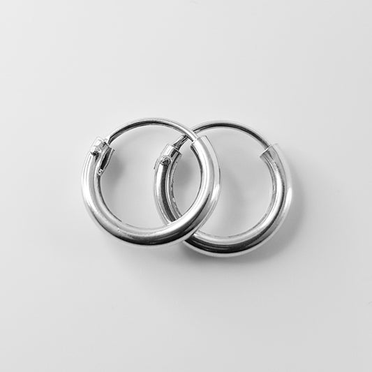 Sterling Silver Sleeper Earrings - 2mm Thickness