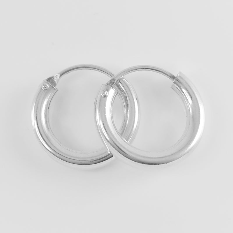 Sterling Silver Sleeper Earrings - 3mm Thickness