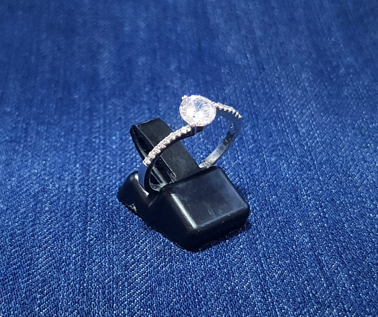 Cubic Ring - Sterling Silver with a Twist Design