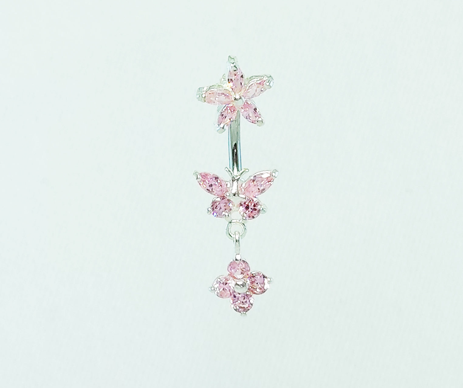 Sterling Silver Butterfly Belly Ring