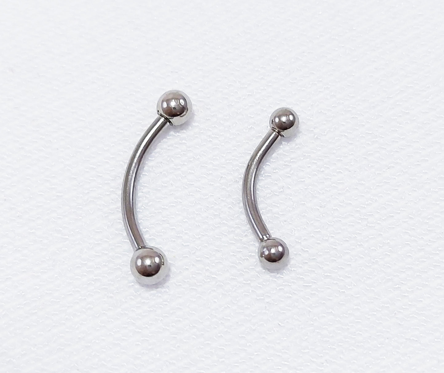 Surgical Steel Eyebrow Bar. Available in 2 Sizes