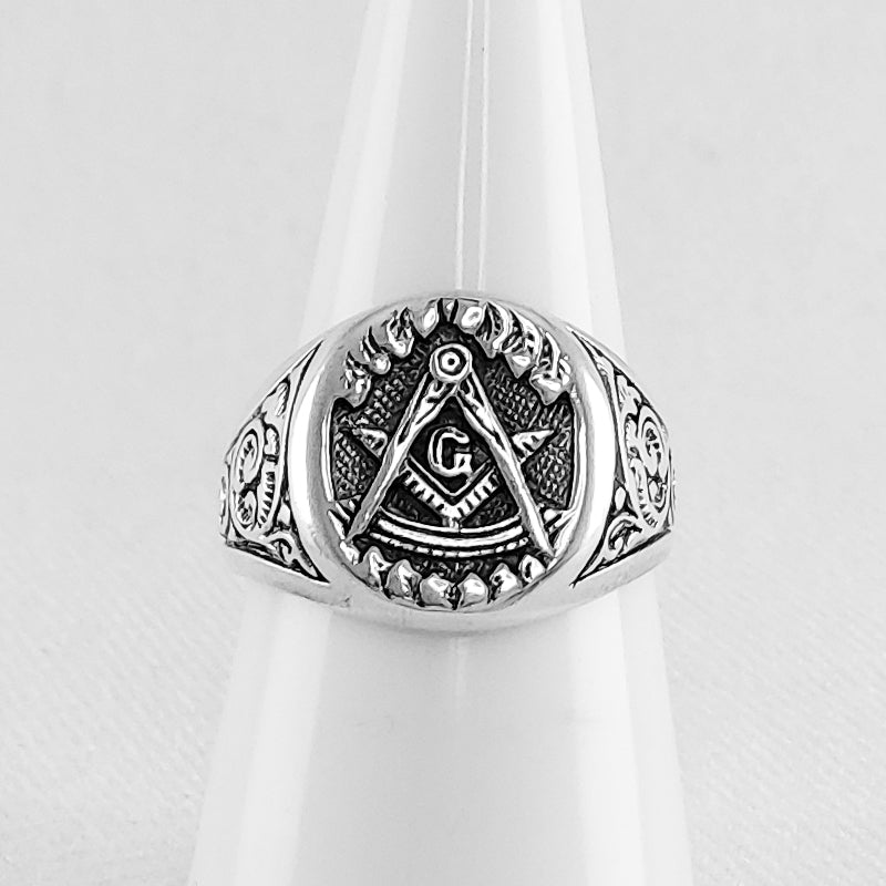 Sterling Silver Freemason Ring 