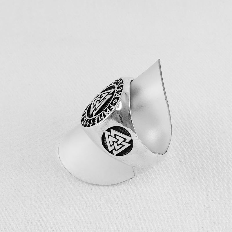 Sterling Silver Viking Valknut Ring