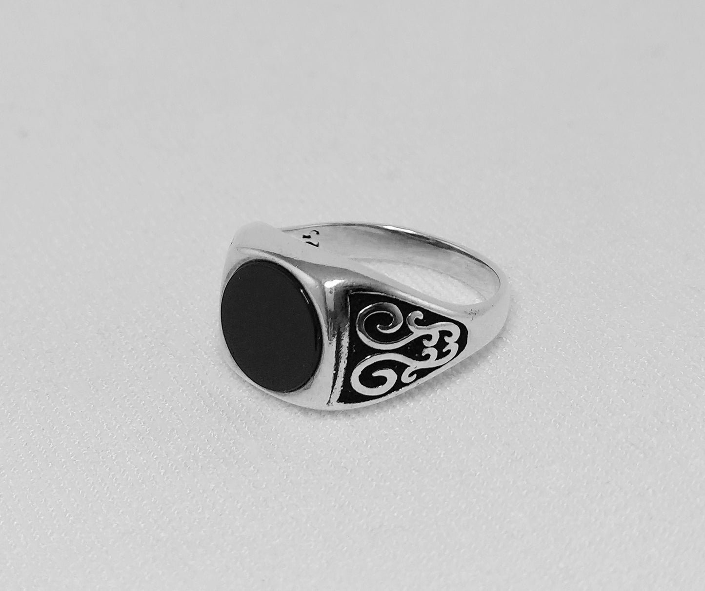 Sterling silver onyx ring. Onyx ring for Men.