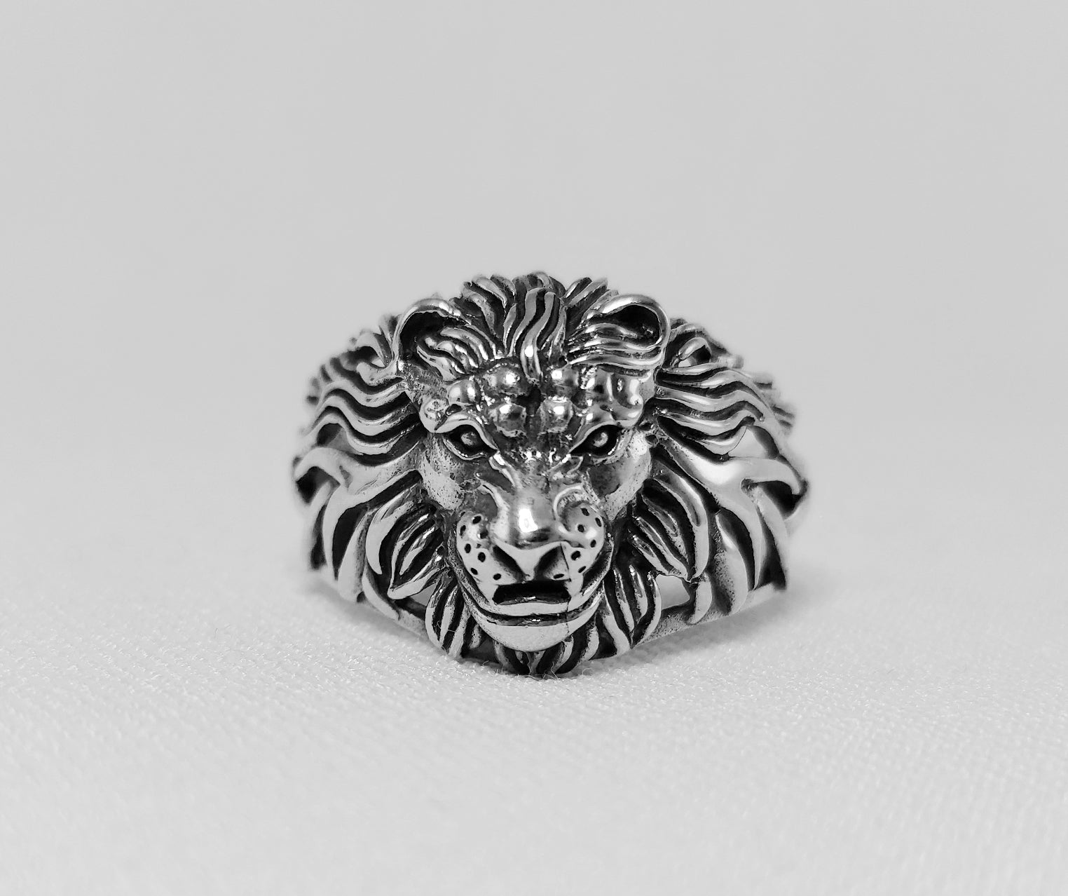 Sterling Silver Lion Ring
