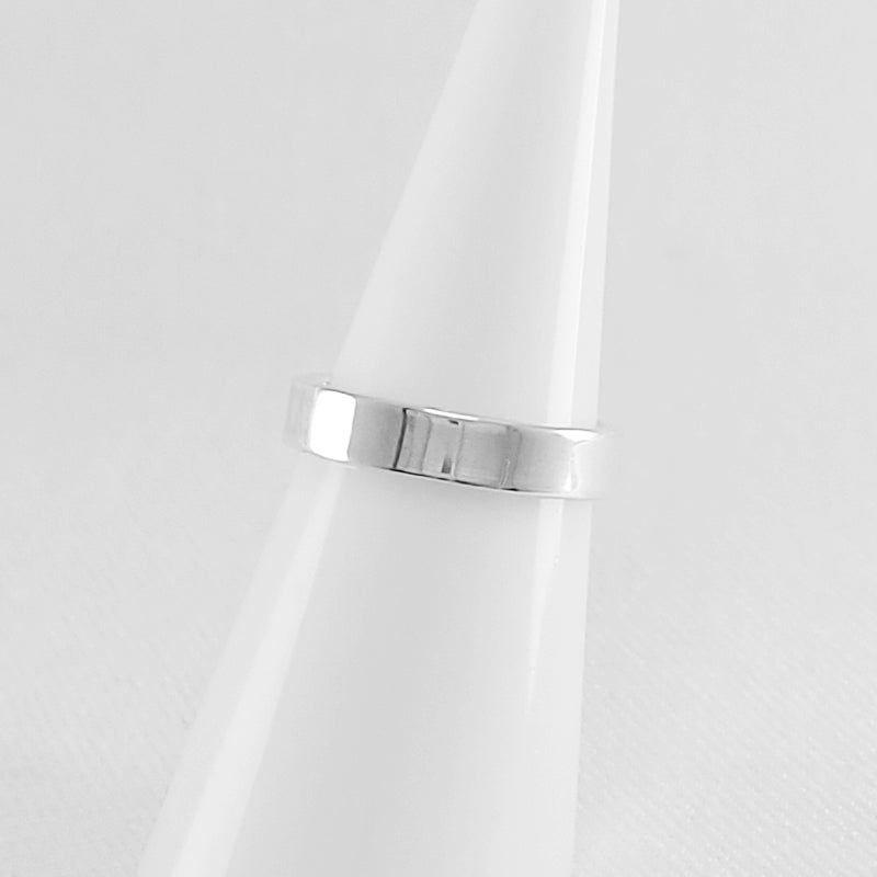 Sterling Silver Band Ring - Flat Profile