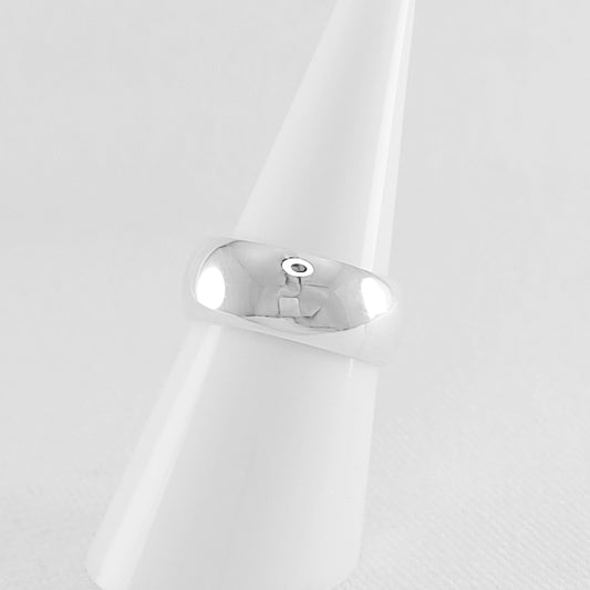 Sterling Silver Plain Band Ring 