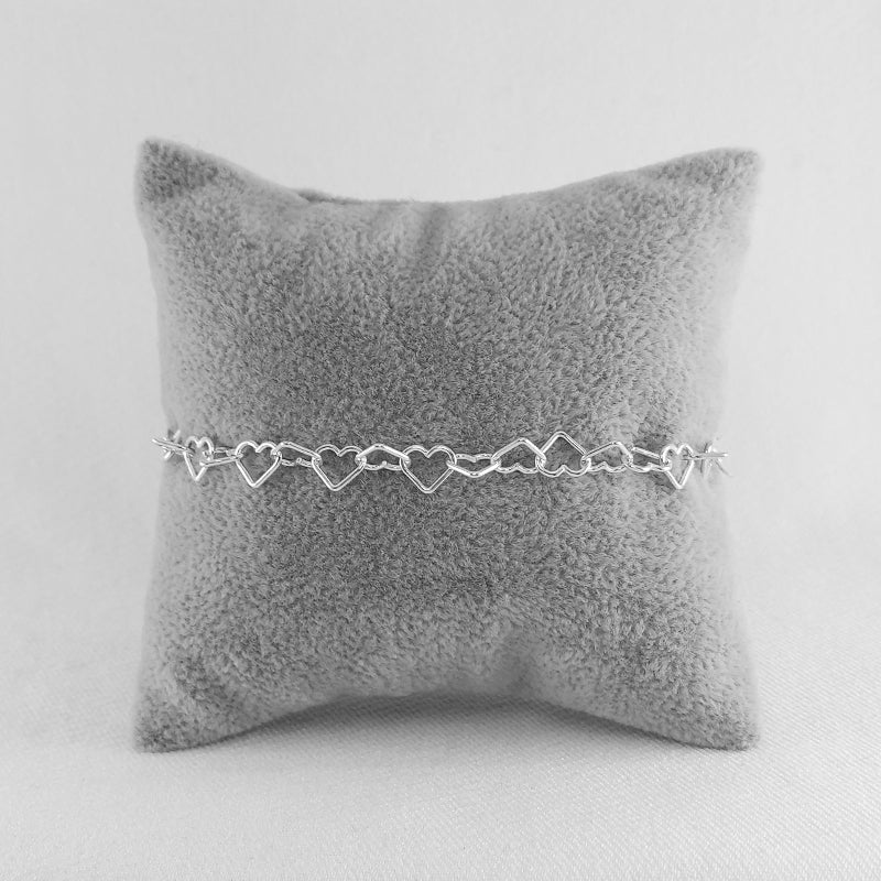 Sterling Silver Heart Bracelet