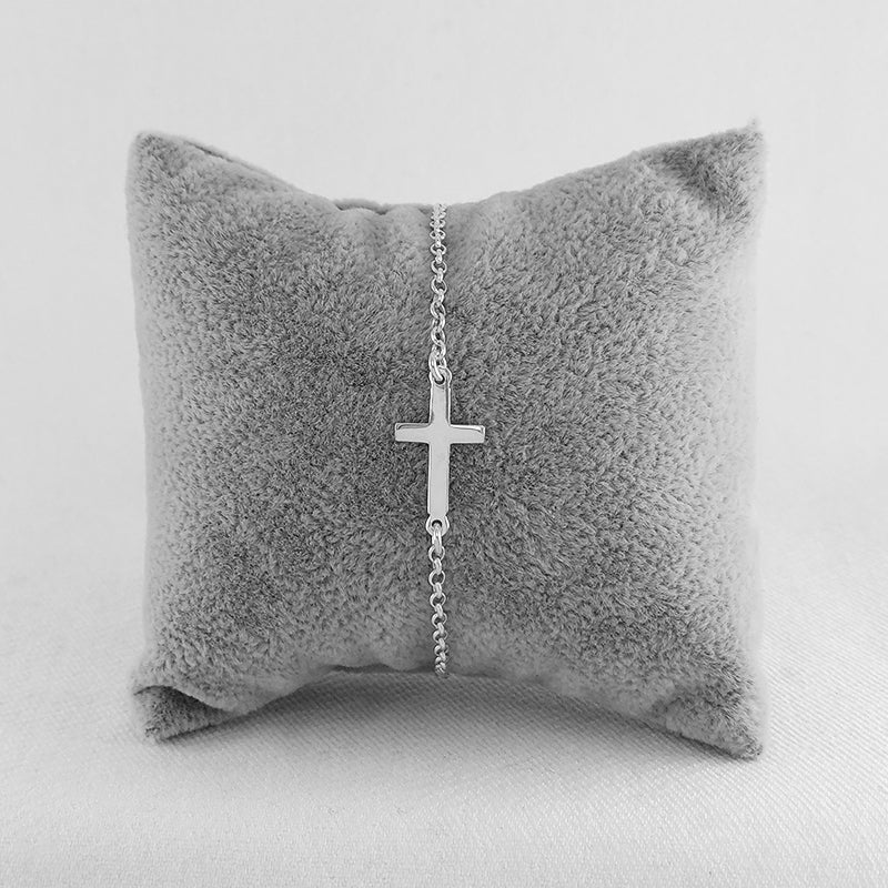 Sterling Silver Cross Bracelet