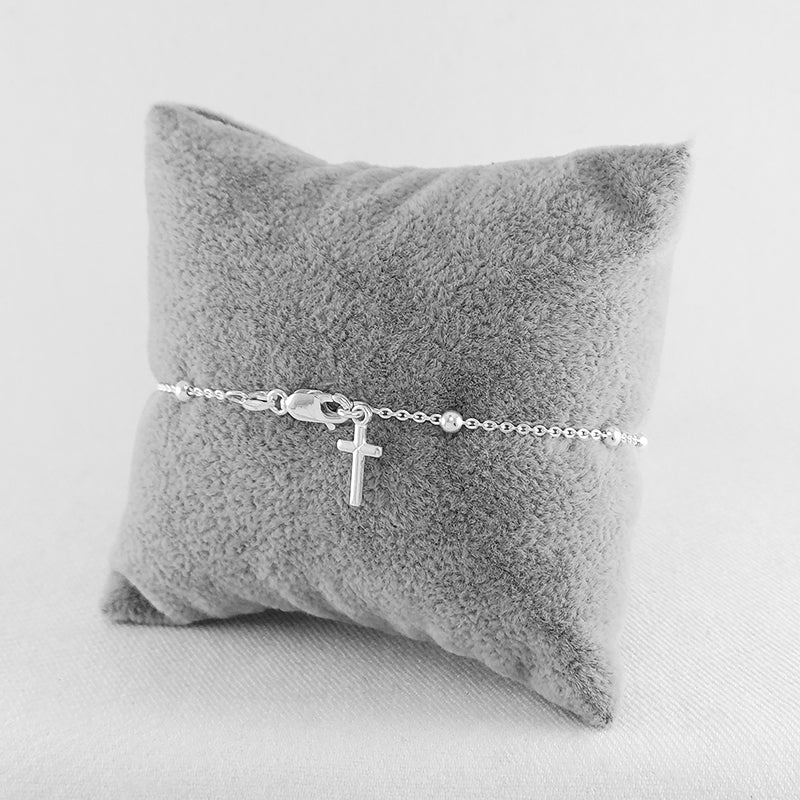 Sterling Silver Rosary Bracelet