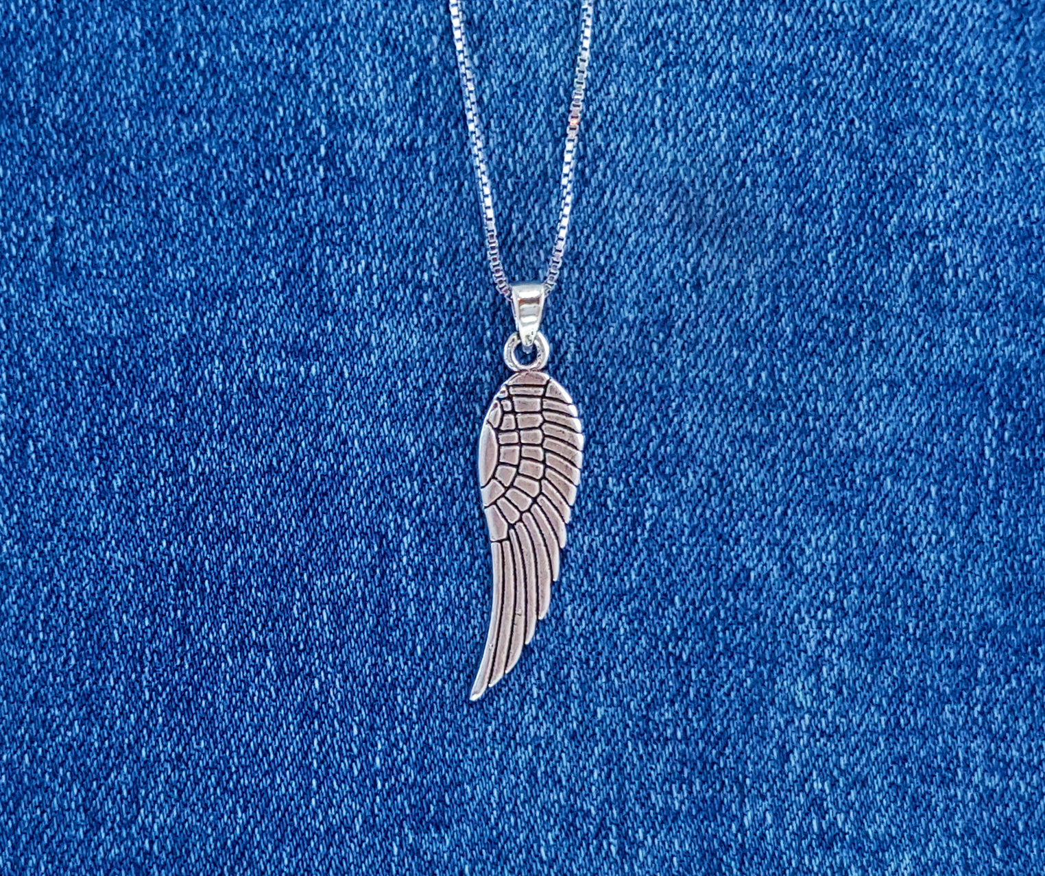 Sterling Silver Angel Wing Charm or Pendant