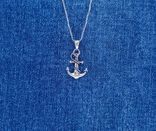 Sterling Silver Anchor Pendant. Sea, Ocean & Beach Collection