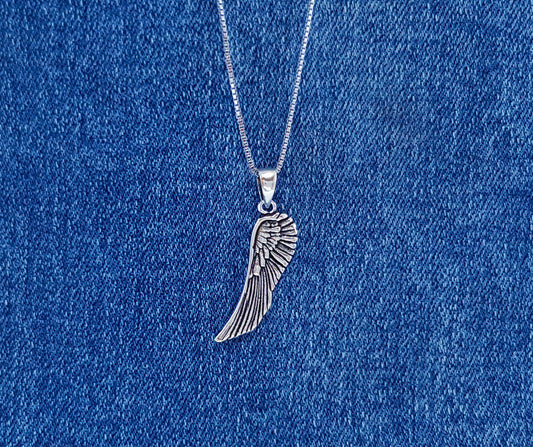 Sterling Silver Angel Wing Charm or Pendant