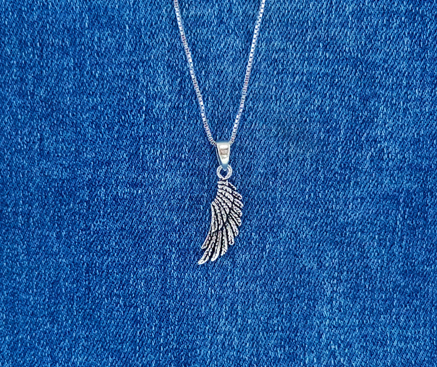 Sterling Silver Angel Wing Charm or Pendant