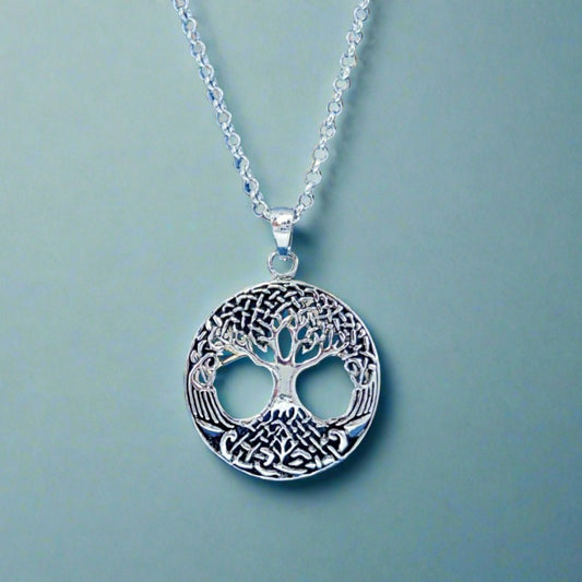 Sterling Silver Tree of Life Pendant Charm 