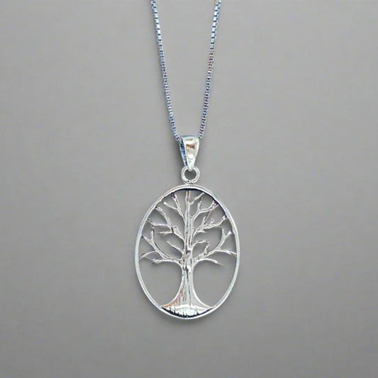 Sterling Silver Tree of Life Pendant Charm 