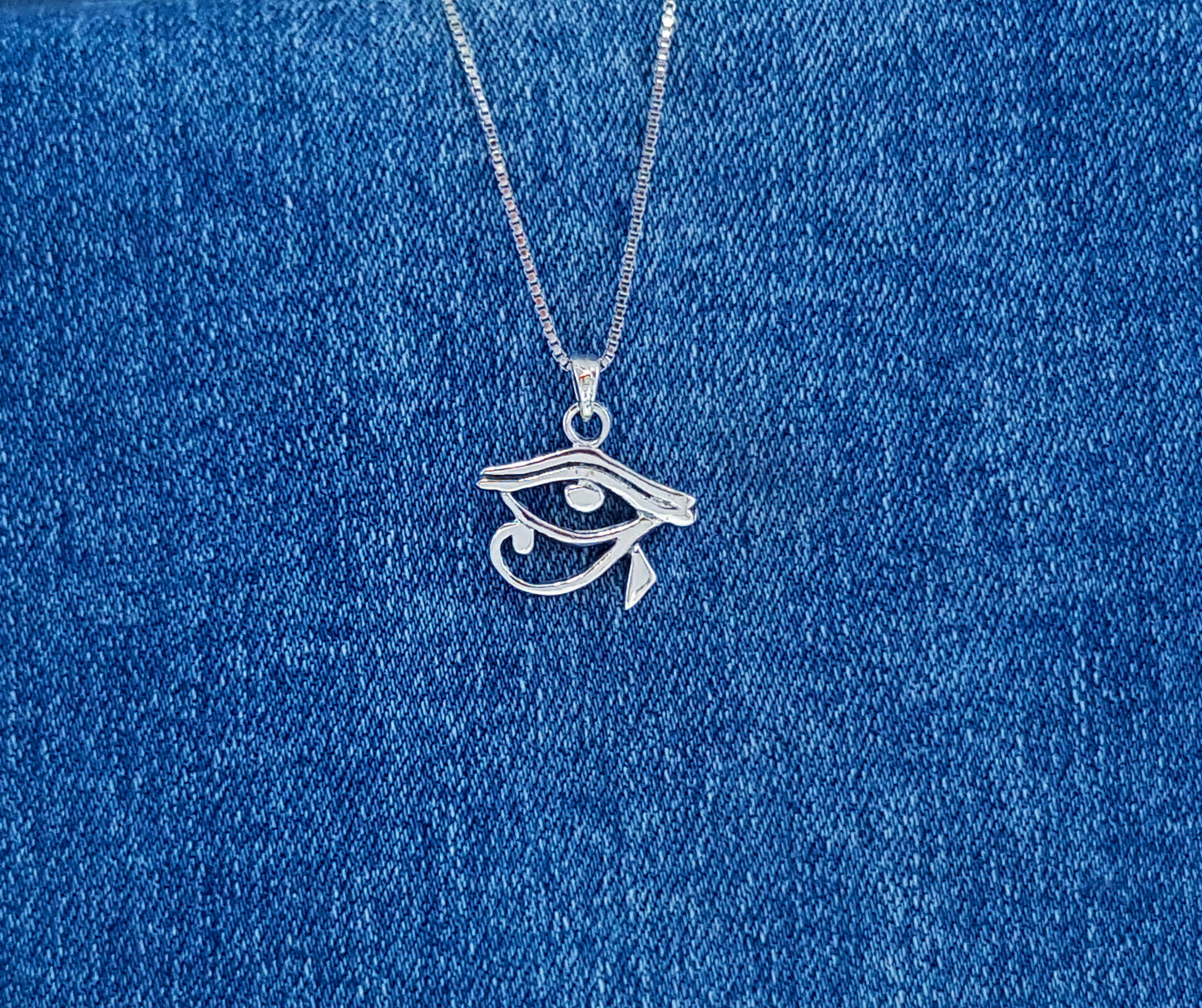 Sterling Silver Eye of Horus Pendant  