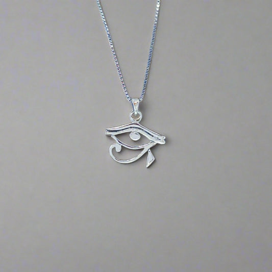 Sterling Silver Eye of Horus Pendant  