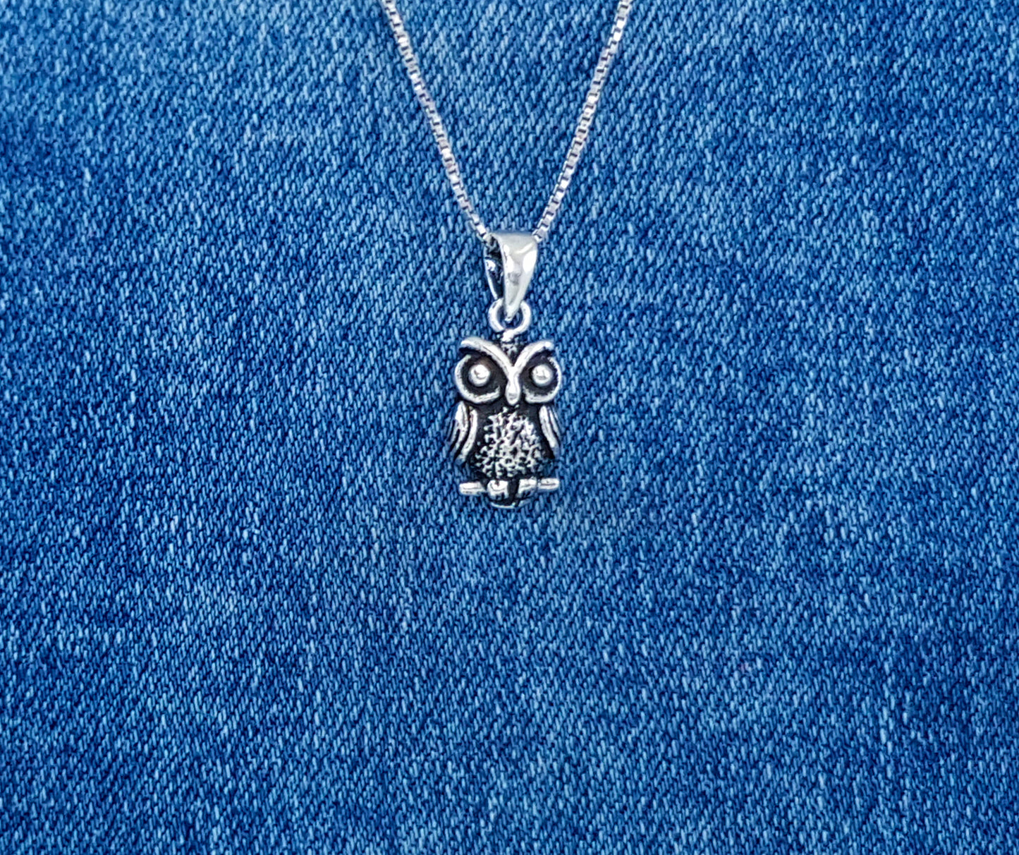 Sterling Silver Owl Charm / Pendant 