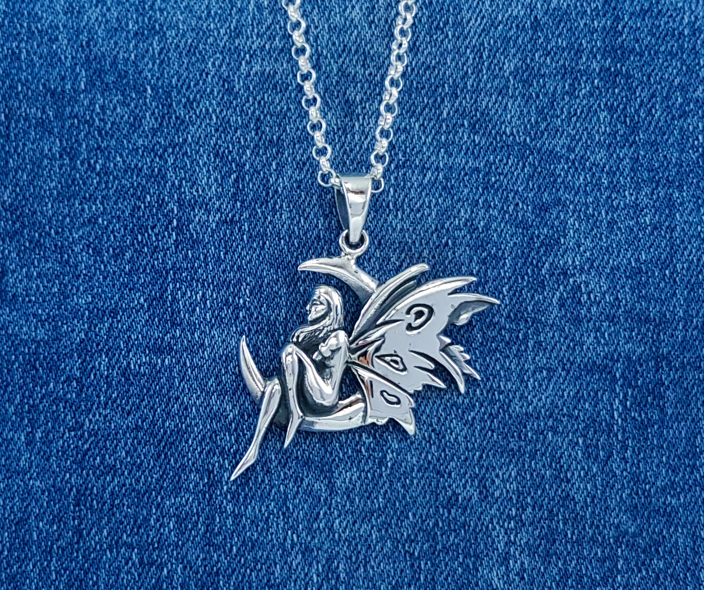 Sterling Silver Fairy Pendant by Silver Image Jewellery