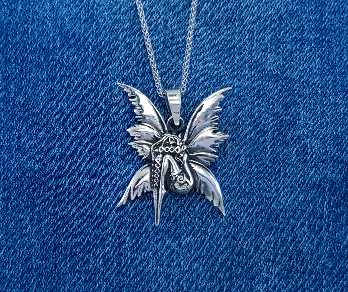 Sterling Silver Fairy Pendant by Silver Image Jewellery