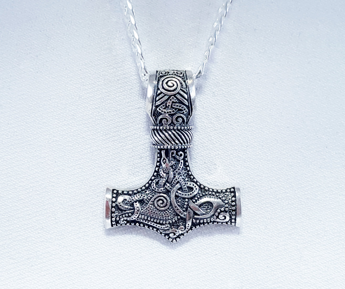 The Hammer Pendant crafted from Sterling Silver