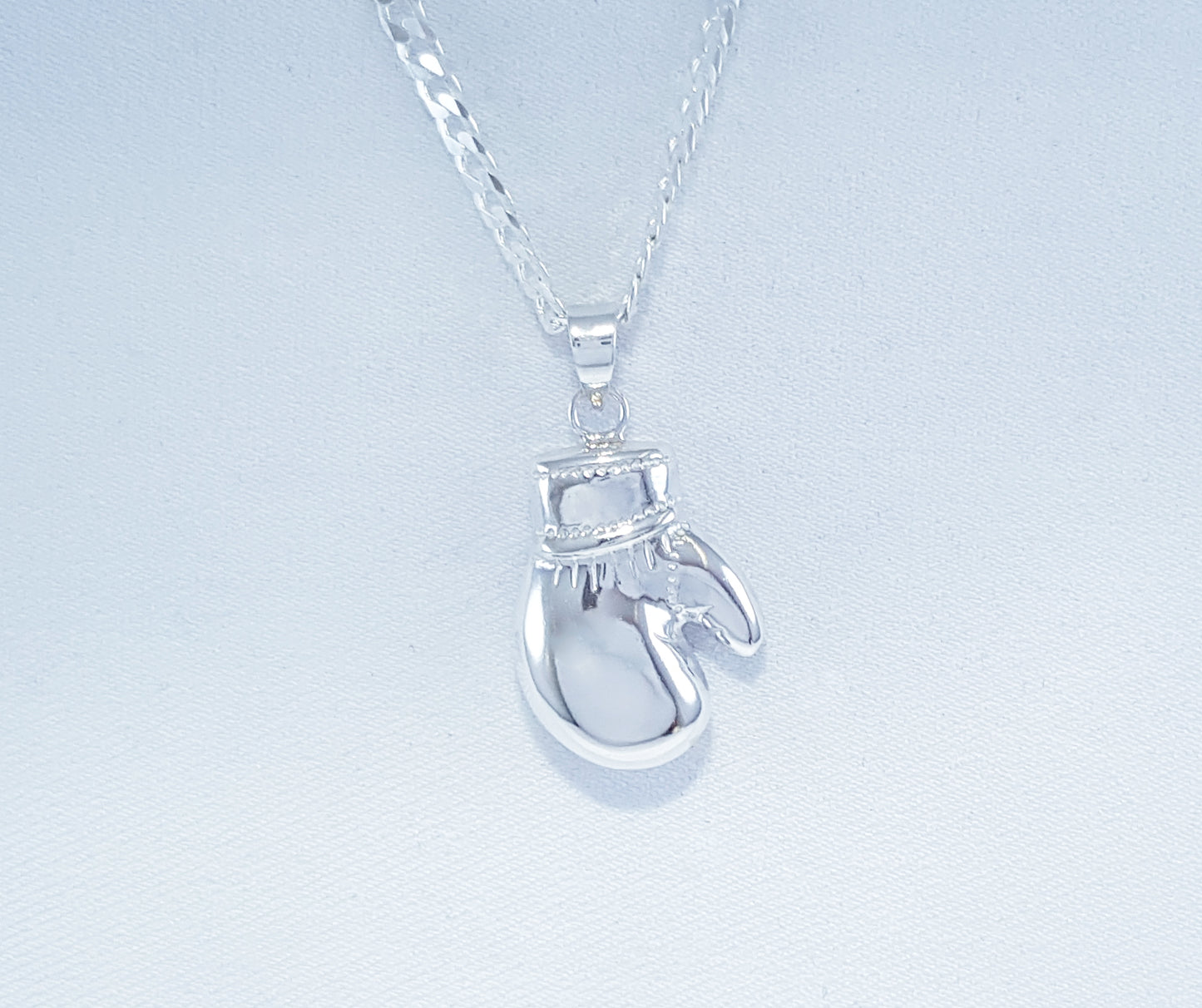 Sterling Silver Boxing Glove Pendant or Charm