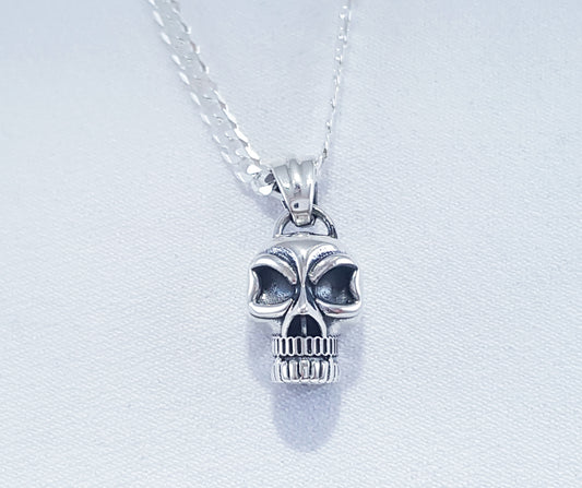 Sterling Silver Skull Pendant