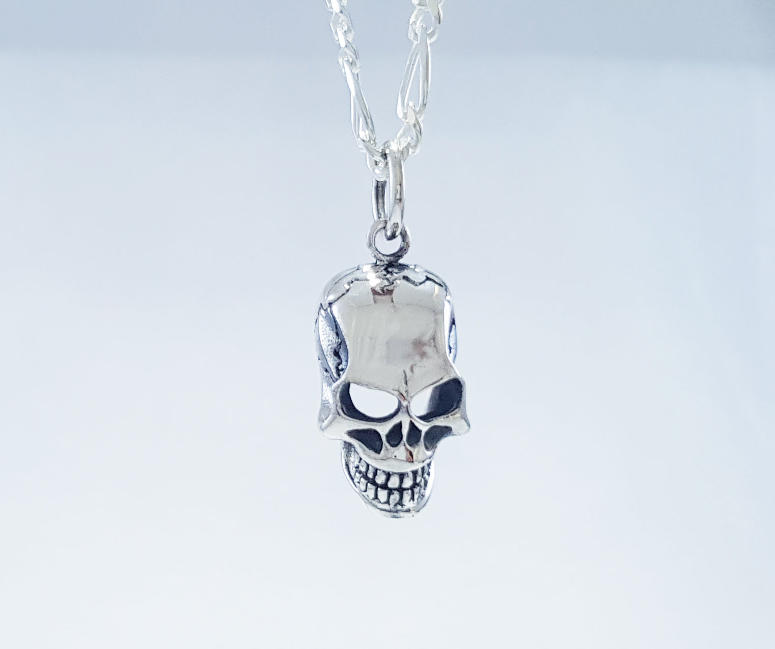 Sterling Silver Skull Pendant