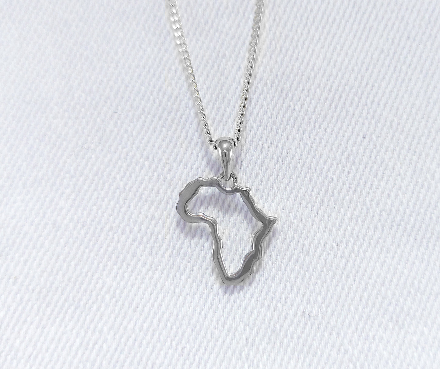 sterling silver africa pendant