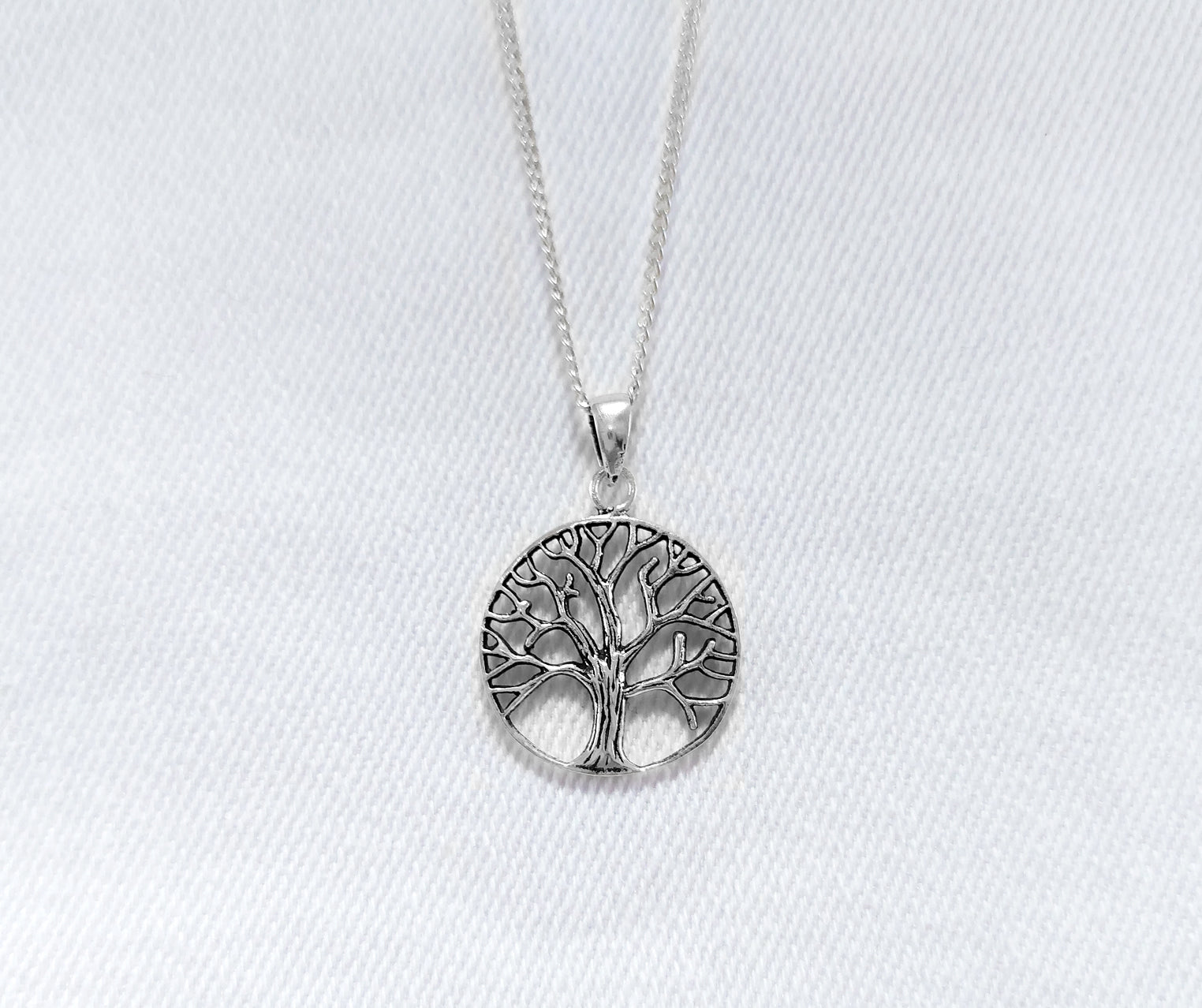 Sterling Silver Tree of Life Pendant Charm 