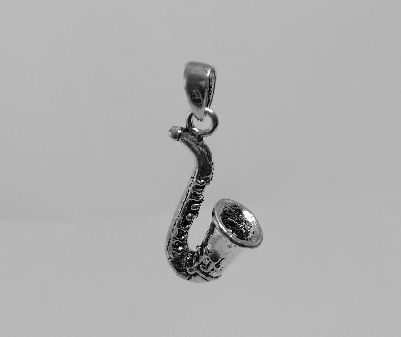 Sterling Silver Saxophone Pendant