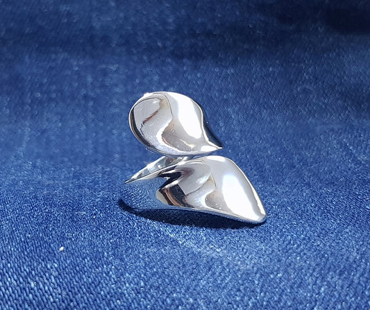 Sterling silver chunky ladies ring