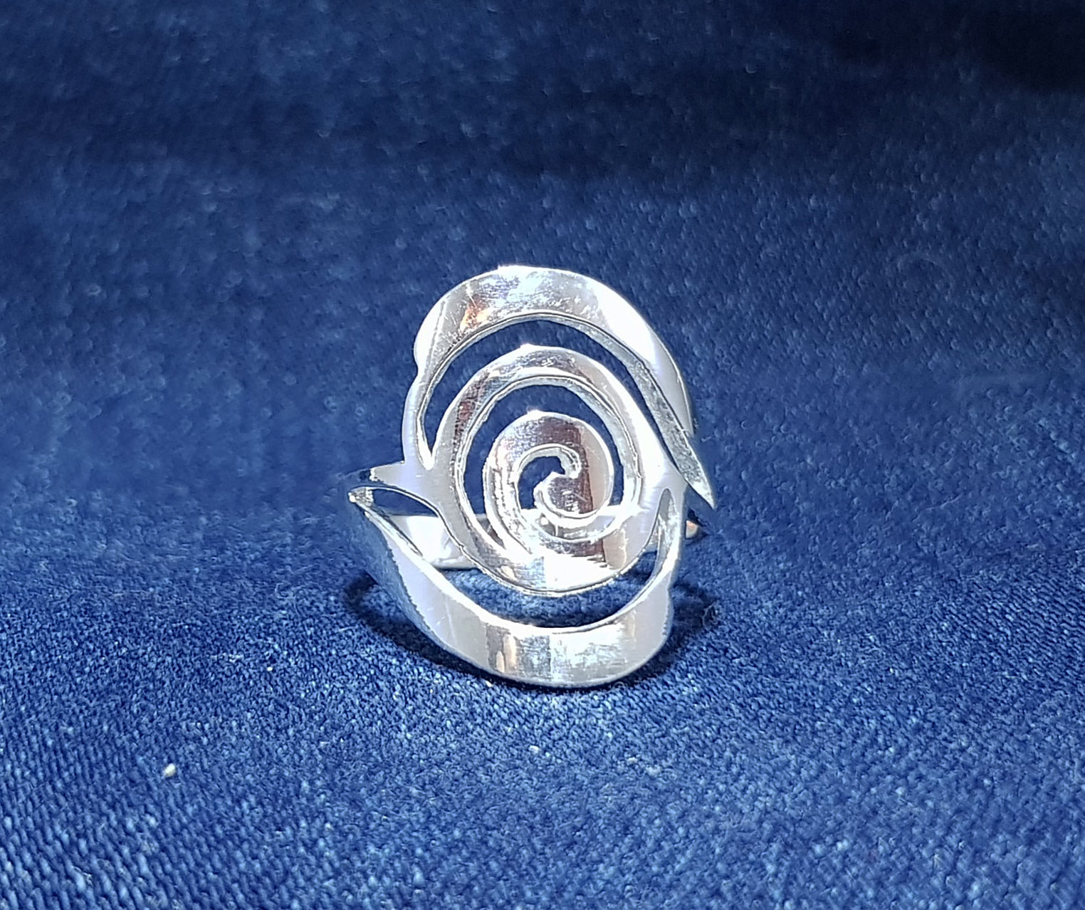 Sterling Silver Spiral Design Ring
