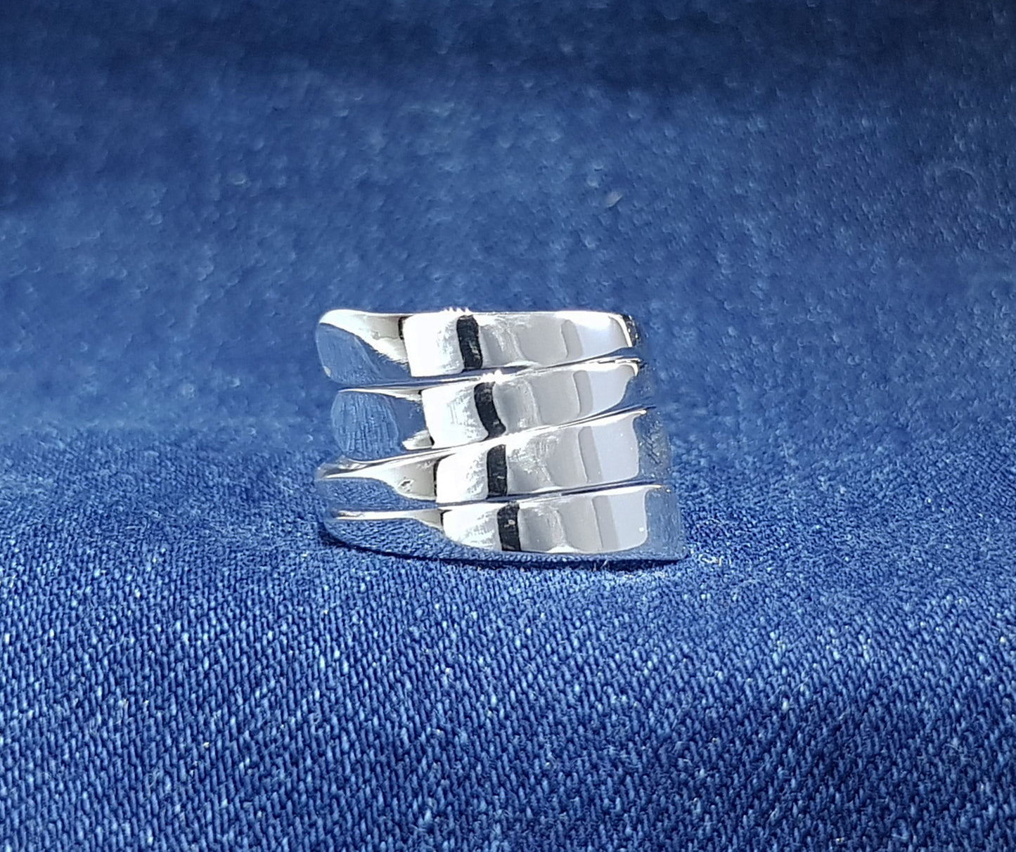 Chunk Sterling Silver Women's Ring